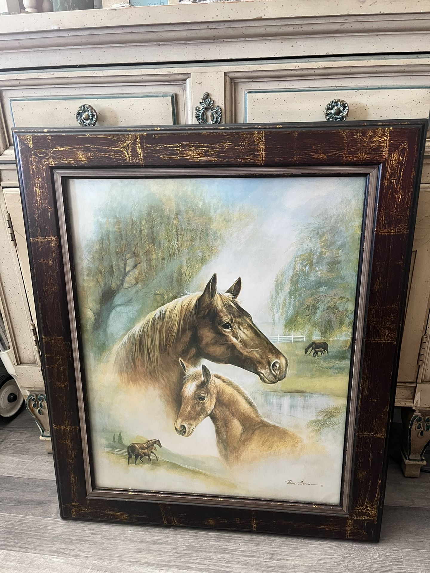 beautiful horse painting 21X25