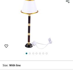1:12 Lamp Model, Mini Floor Lamp, Doll's Home for Dollhouse (with line)