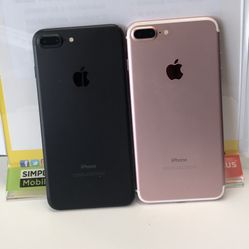 iPhone 7 Plus 32GB Unlocked $179 Each 