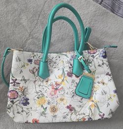 WOMEN'S LARGE FLORAL SATCHTEL