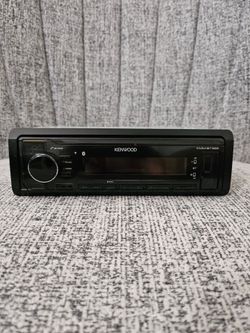 Kenwood Single-DIN Bluetooth Car Stereo Receiver + Remote & Wiring Harness