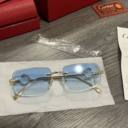 Cartier Blue Tints 'Double C's' With Receipt 