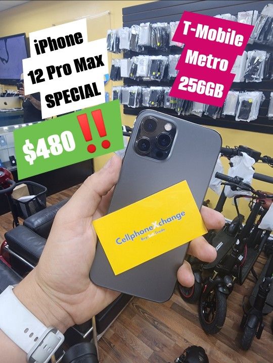 iPhone 12 Pro Max 256GB Special TMobile MetroPCS for Sale in Garland