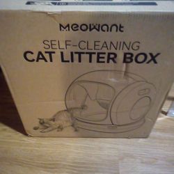Self cleaning cat litter box by meowant new (factory sealed) in box asking 150$ firm