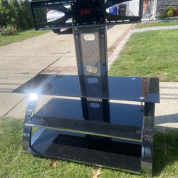 Tv Stand (Mounted) Glass Shelving 