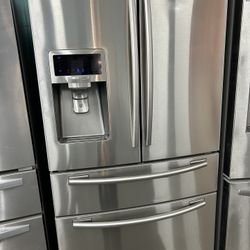 Stainless 4 Door French Door Refrigerator 