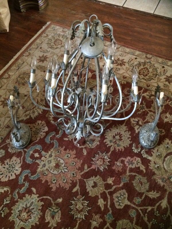 Pewter Chandelier