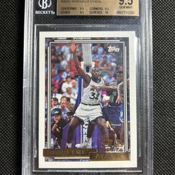 1992-93 Topps Gold Shaquille O'Neal #362 BGS 9.5 GEM MINT Rookie RC HOF