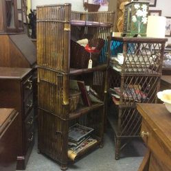 handmade bamboo bookcase