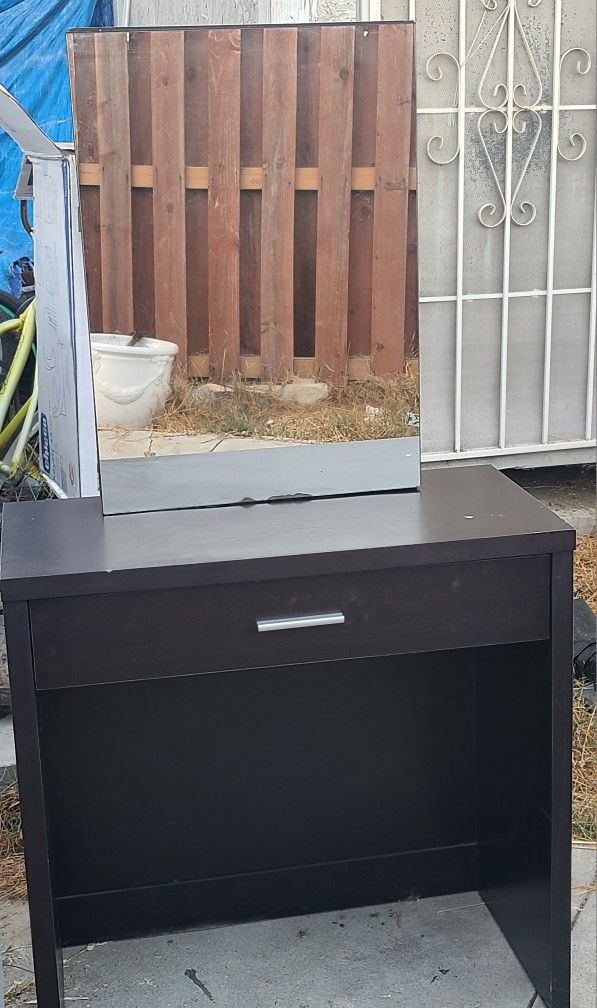 Dark Brownish/black Vanity