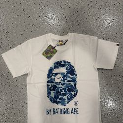Blue camo bape shirt