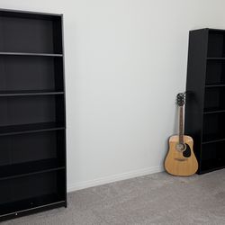 Black shelves