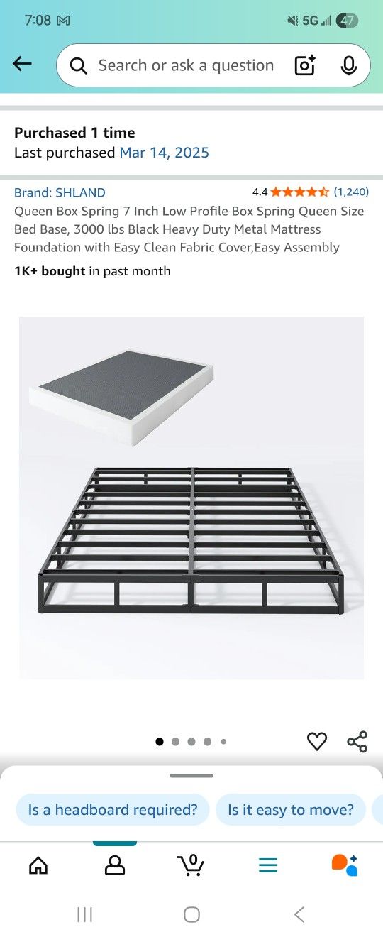 7in Queen Box Spring