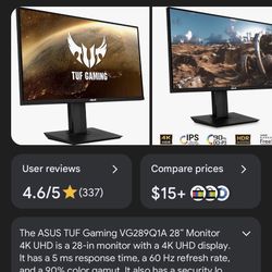 ASUS Gaming Monitor $150 Used Obo Lmk