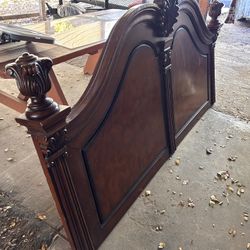 A Heavy Clean Wooden Headboard
