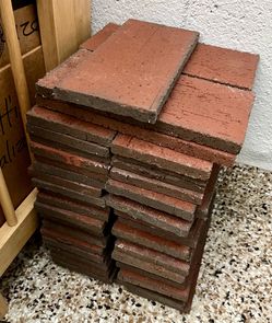 Brick pavers companion matching tiles – terra-cotta diagonal red Brick pavers companion matching tiles – terra-cotta  red