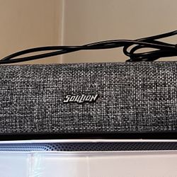 SOULION R100 Bluetooth Computer Speakers with Dynamic LED Light, USB Plug & Play PC Speakers with Switch Button, Clearly Sound Soundbar for Desktop 