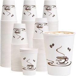 new 240 Pack 12 OZ Coffee Cups, Disposable Paper Cups for Hot/Cold Beverage, Disposable Cups 12 oz, Leak-Free Paper Coffee Cups for Cafe, Restaurant,