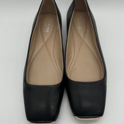 Alfani Womens Neptoon Faux Leather Ballet Flats Black