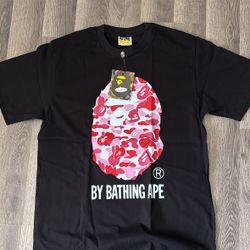 Bape pink tee
