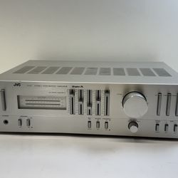 Beautiful Vintage JVC A-X2 Stereo Integrated Amplifier Super-A Silver Face Made In Japan (Professionally Serviced)