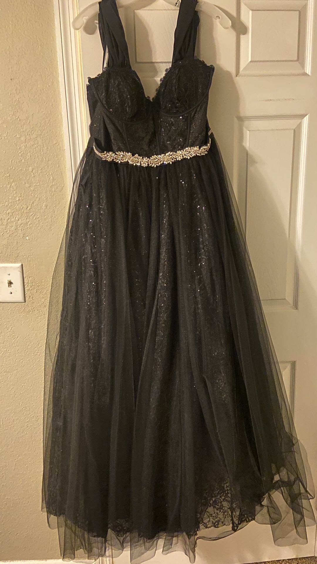 Black Corset Ball Gown