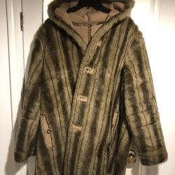 Dennis Basso Reversible faux fur suede coat
