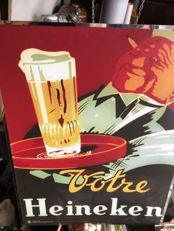 Retro bar beer sign modern vintage sign