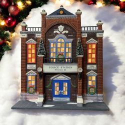 Dept 56 Precinct 25 Police Station Christmas in the City Building 1998