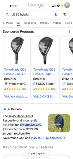 Taylormade QI35  3 hybrid
