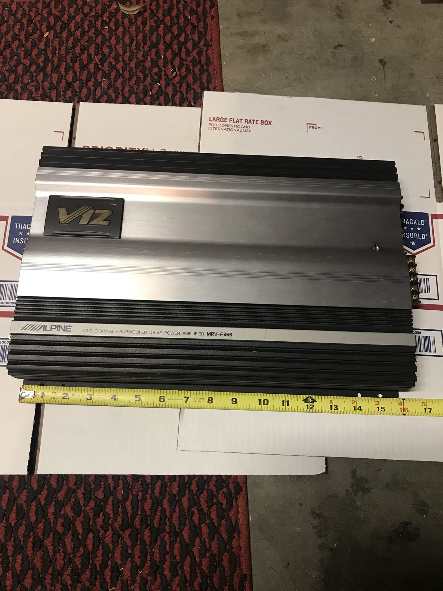 Alpine V12 mrv-f353 amplifier 4/3/2 Channel + subwoofer