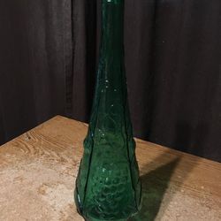 Empoli Genie Bottle Green Fruit Flowers 15.5"