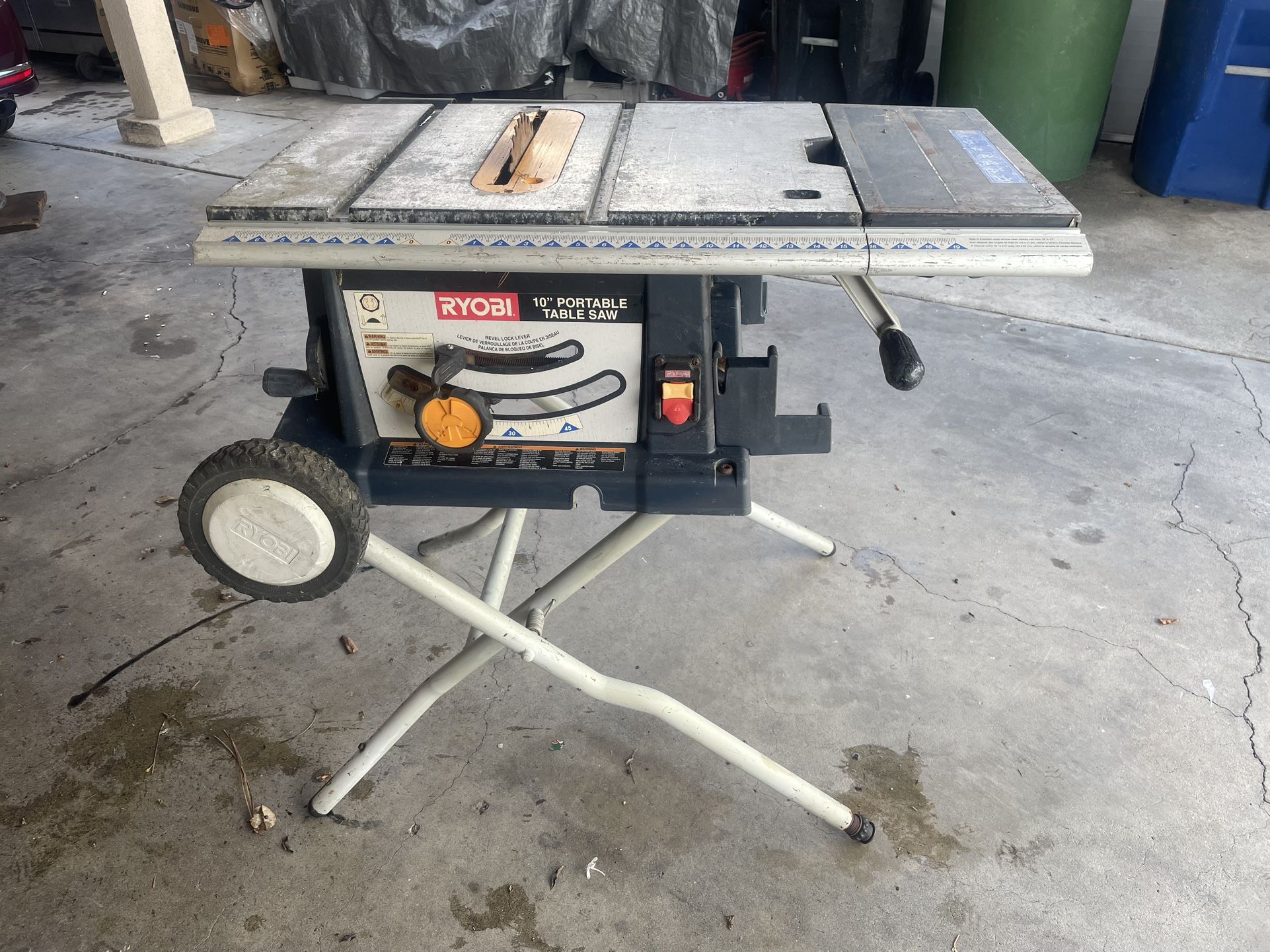 Table Saw Ryobi 10 Inches Portable