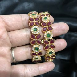 Gold Plated Indian Bollywood Pakistani Jewellery Bangles Size 2-8 2-10 Available 