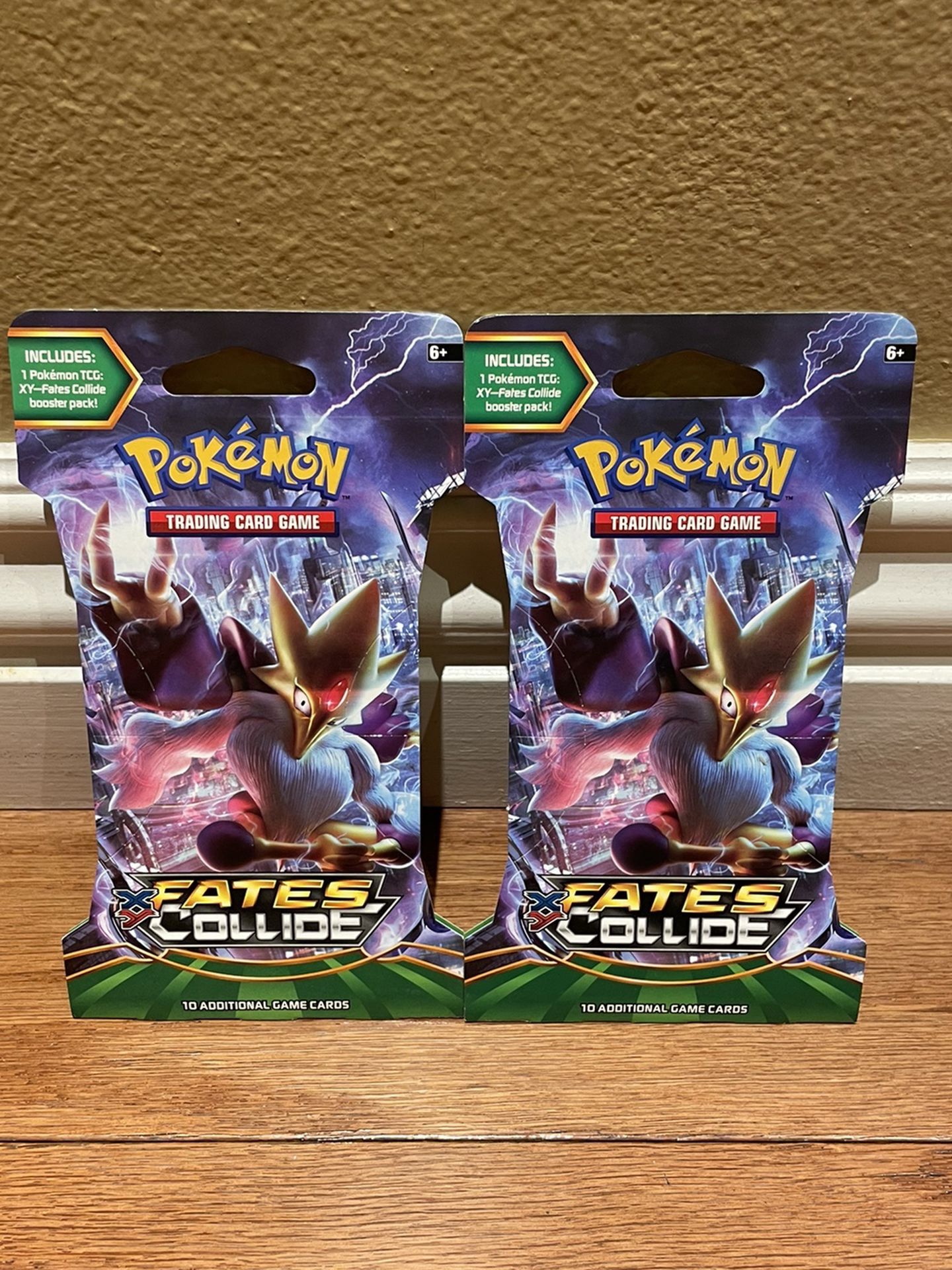 2 Pokémon XY Fates Collide Sleeved Packs