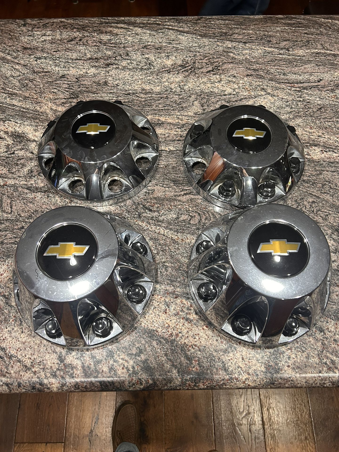 OEM Chrome Chevy Hubcaps