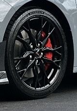 2025 Corvette C8 Z51 Forged Gloss Black Wheels + Tires (300 miles)