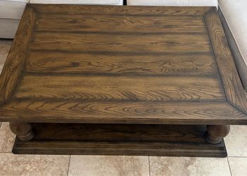 54” Pottery Barn Solid Wood Coffee Table (OBO)
