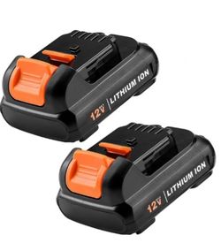 2 Pack 12V 4.0Ah Battery compatible with DeWalt DCB120