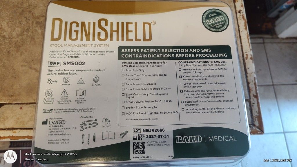 Dignishield Stool Management OR BEST OFFER