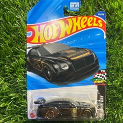 2018 Black Bentley Continental GT Hot Wheels 1/64 Scale Diecast Car #HotWheels #DiecastCar