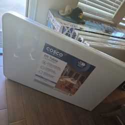 8ft Centerfold Folding Table, White