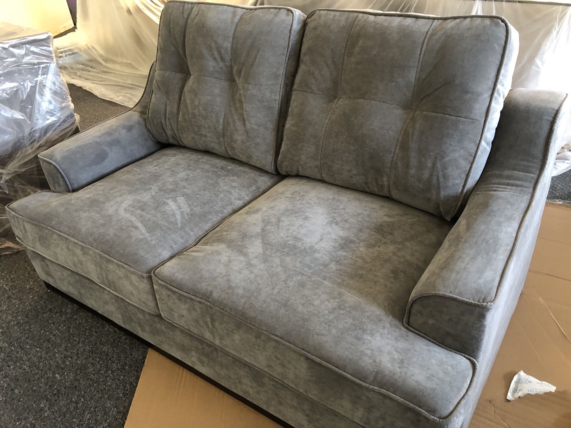 Gray Loveseat