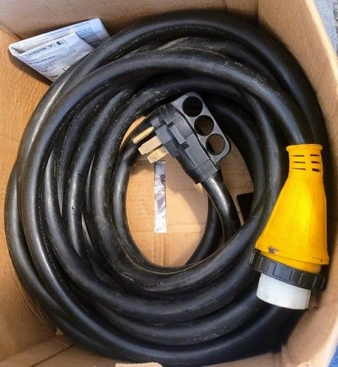 50' RV 50 AMP Shore Power Cord/Cable, Generator Cord