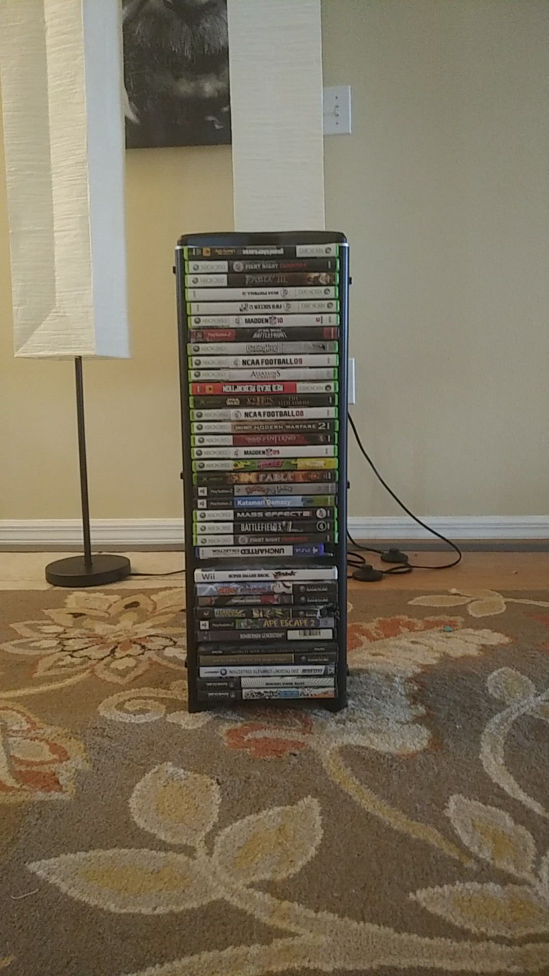DVD Rack by LevelUp (DVDs and games not included)