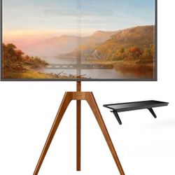 Premium Wood Easel TV Stand