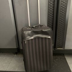 Striped Adrienne Vittadini Travel Luggage/ Suitcase 24"x 14" x 10"