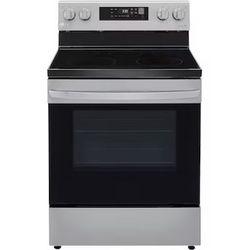 LG 30-in Glass Top 5 burners 6.3-cu ft Freestanding Electric Range ( Stainless Steel )