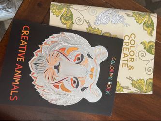 Adult Coloring Books Creative Animals Color & Create