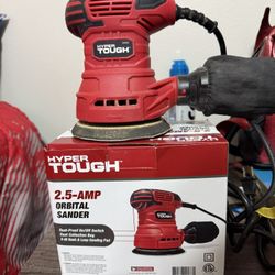 Hyper Tough 2.5-Amp 5” Orbital Sander + 20+ Sanding Sheets